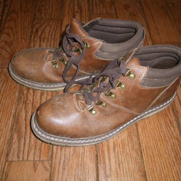 Teen's / Men's Faux Leather Casual Ankle Boots - Picture 2 of 6